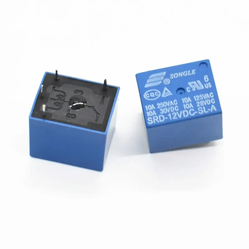 Srd-12vdc-sl-a Pcb Type 12v Dc Songle 250v 10a 4pin Power