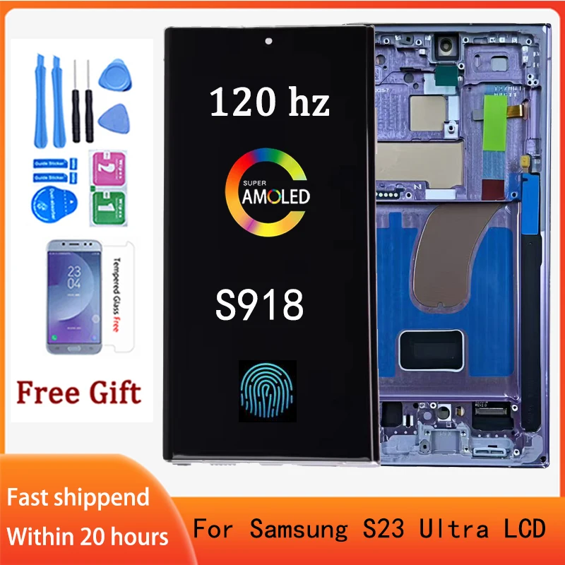 AMOLED for Samsung Galaxy S23 Ultra LCD Screen Replacement SM