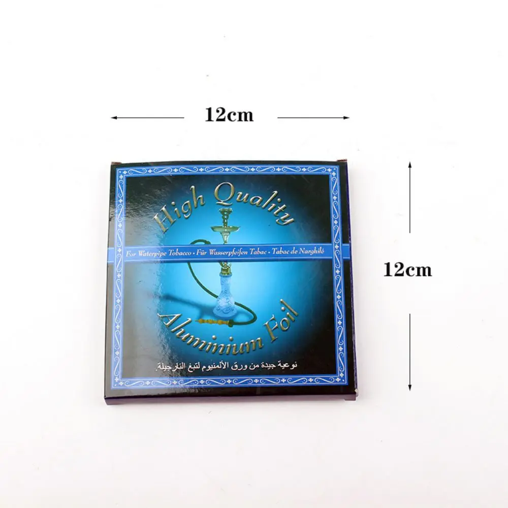 Arab Hookah Perforated Tinfoil 12*12cm with Hole Circular Alpha Shisha Tin Foil for Hookah Bowls Nargile Accessories 50pcs/Box