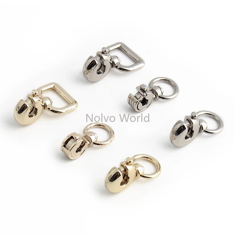 10-50-100PCS 21x13MM Openable Metal Cap Snap Hooks For DIY Craft Bags Strap Tip End Cap Buckle Keyring Clasp Trigger Accessories