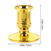 20/10PCS Electronic Base Gold Table Decorations Holder Pretty Indoor Plastic Nice Stick Desktop Candlestick Candleholders Xmas 6