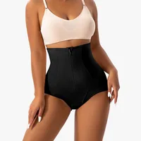 Women Panties Body Shaper Slimming Belly Corrective Underwear High Rise Waist Tummy Control Hip Lifter Buttock Shapewear Zipper
