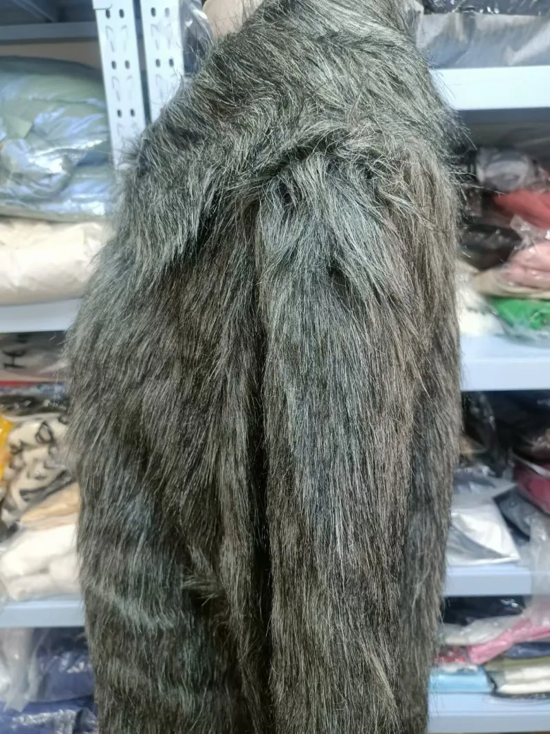 Faux Fur Brown Winter Coat | Wool Coats Brown Fur | Brown