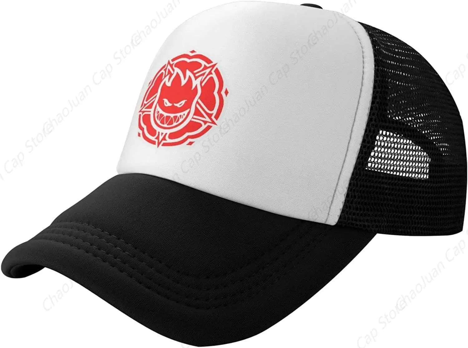 WUE Cappello Da Camionista Per Uomo – Modello Simple Pines Trees, Ricamato 3D, Regolabile, In Cotone E Rete, Unisex