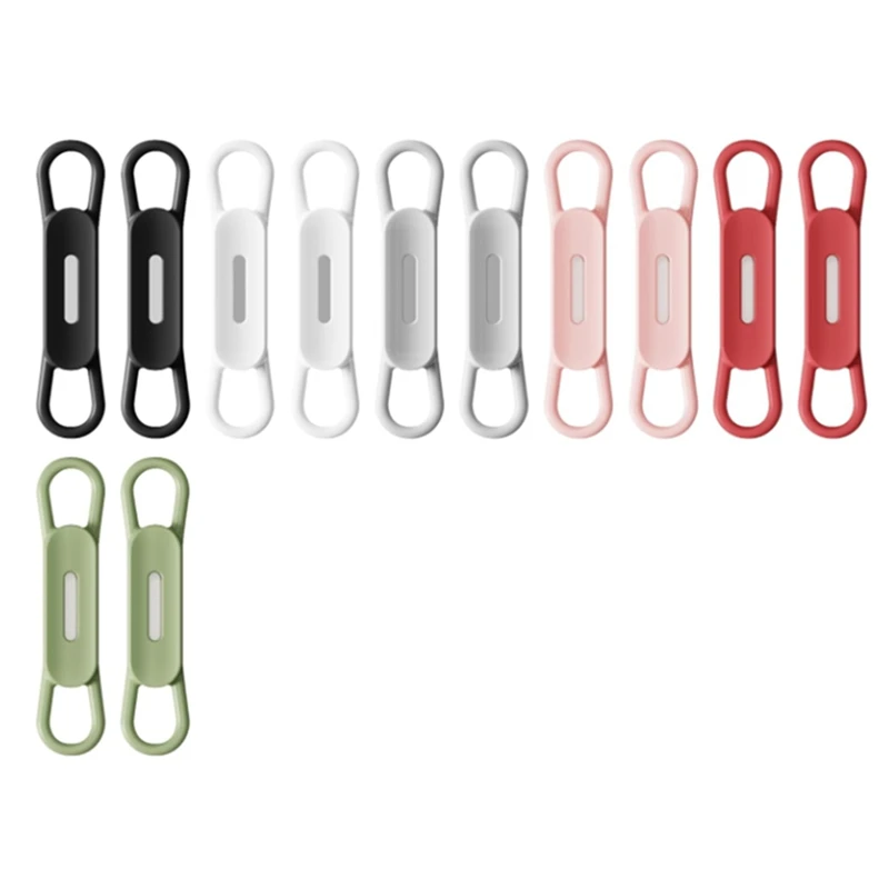 

12 Pack Magnetic Pen Pencil Holder, Silicone Adjustable Pen Holder For Desk, Refrigerator, Whiteboards, Office(Multi) Durable