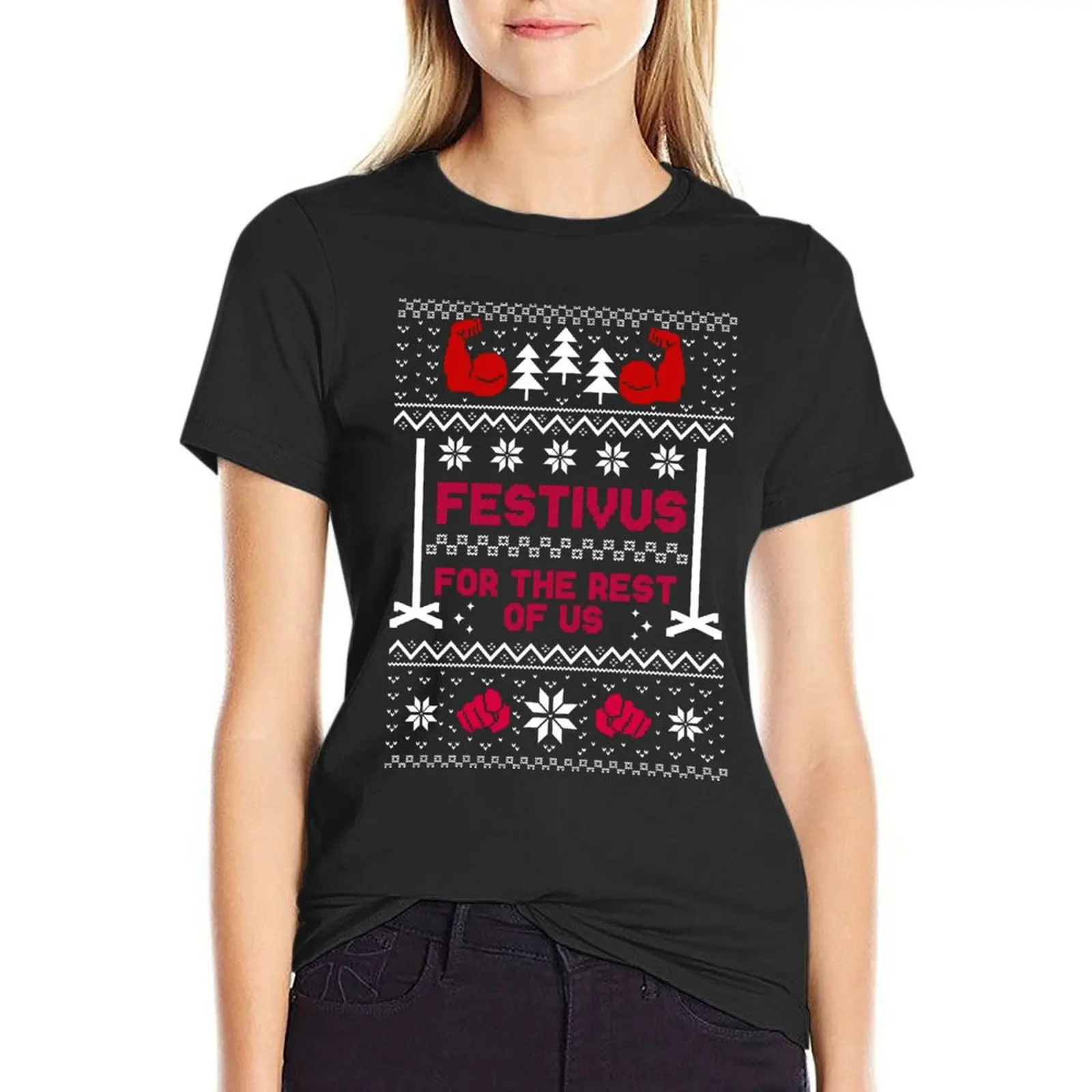 

festivus for the rest of us - christmas sweater T-Shirt Womens graphic t shirts t shirts for Women graphic