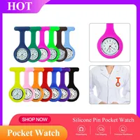 Mode Siliconen Verpleegster Horloge Multifunctionele Zakhorloge Effen Kleur Aanwezig Opknoping Decoratie Tuniek Quartz Horloge