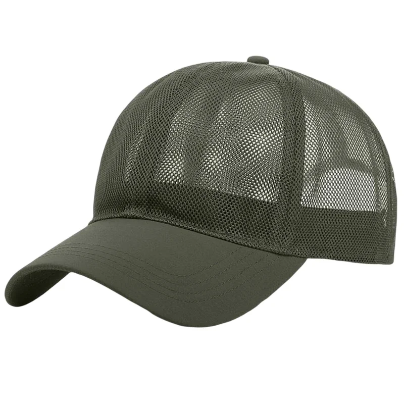 Summer Quick Dry Full Mesh Cap Rigorous Sturdy Brim Convenient Comfortable Adjustable