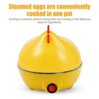 Home Kitchen Cooking Tool 7-Egg Capacity Egg Cooker Chicken Shaped Egg Boiler Eggs Steamer Appliance Utensil 2