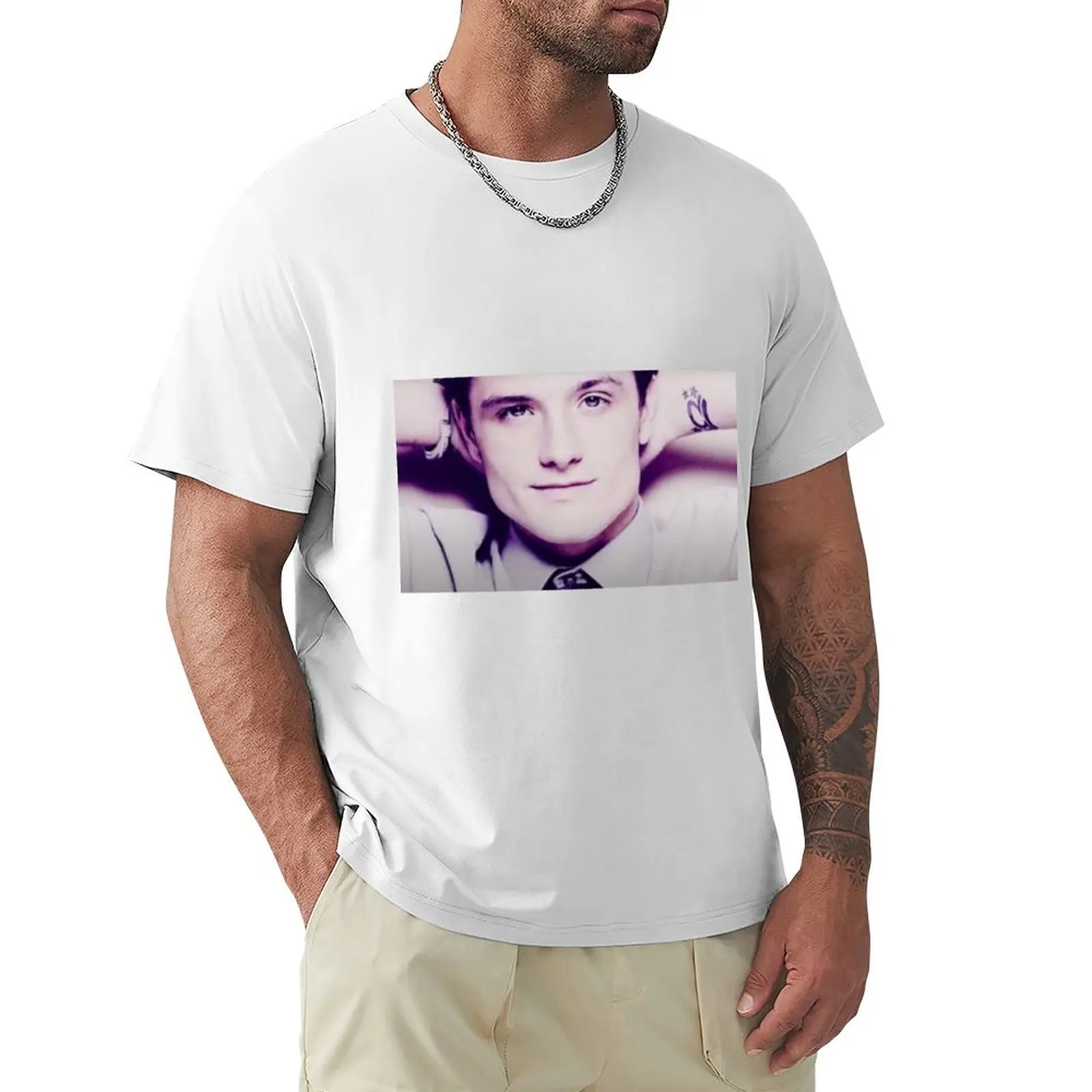 

Josh Hutcherson Whistle T-Shirt oversized heavyweights clothes for men