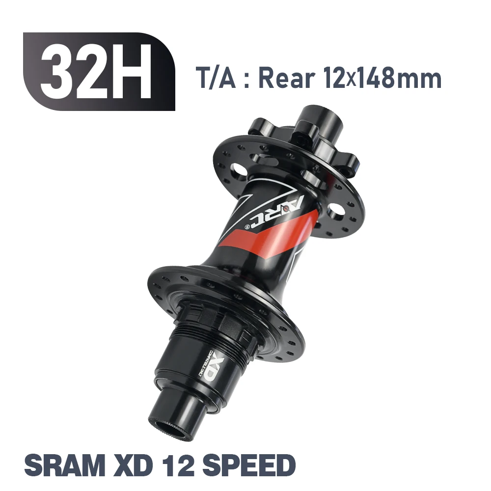 Jeu De Moyeu VTT BOOST 32 Trous - Compatible QR 5x141 Et Axes Traversants 15x110 / 12x148 Mm - Pour 10-12 Vitesses