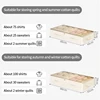 1/2/3PCS Foldable Storage Bags Cotton Linen Underbed Wardrobe Clothing Duvet Organizer Quilt Socks Underwear Visible Storage Box 2