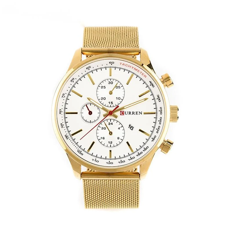 

Simple Men's Quartz Wristwatch Stainless Steel With Waterproof Calendar Fashionable Business Leisure Quartz Watches For Men's