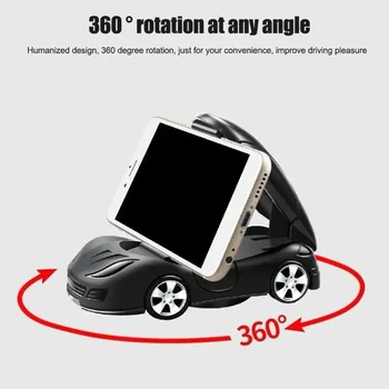 360 °   Supporto per Cellulare Girevole a Forma di Auto Creativo per iPhone 15 14 Samsung S22, Ornamenti a Forma di Veicolo, Supporto Telefono a Forma di Auto