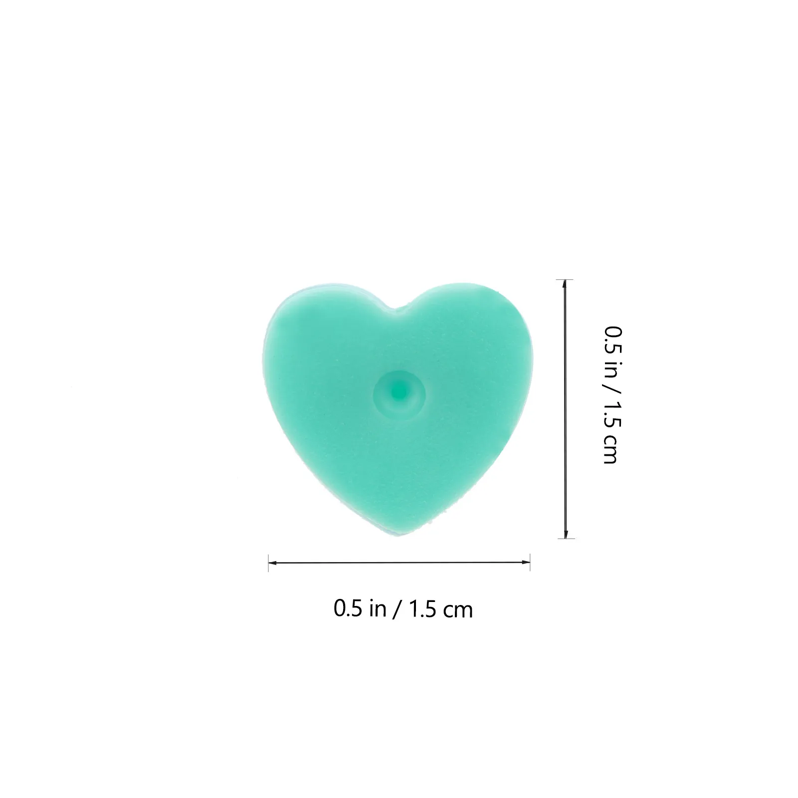 100개 하트 모양 고무 핀 뒷면 덮개, 편리한 브로치 고정 장치, 라펠 핀 배지 뒷면, 타이 탭, 쥬얼리 공예 DIY 용품