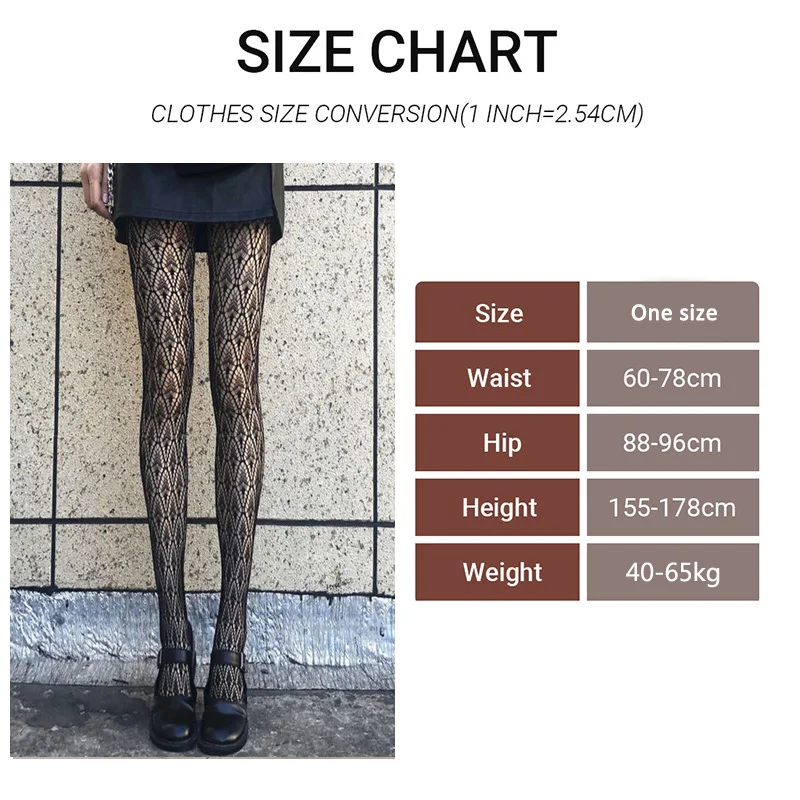 Schwarz Sexy Mädchen Fishnet Strumpfhosen Für Frauen Trendy Muster Aushöhlen Mesh Sexy Strumpfhosen Sexy Zubehör – Detail 1