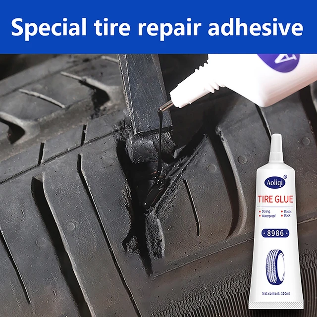 Black Tyre Repair Instant Car Tire Repair Glue Liquid Strong Rubber Glues  Wear-resistant Rubber Non-corrosive Adhesive Glue - AliExpress