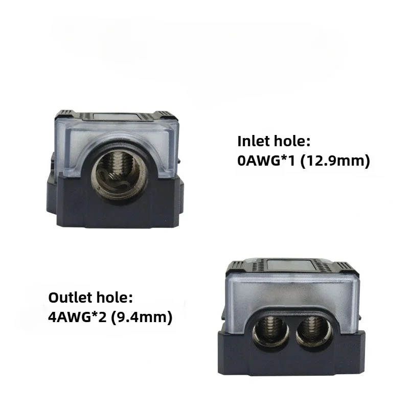 Car Junction Box Power Distribution Block Audio Power Fuse Holder Distribution 0 Gauge In To 4 Gauge Out Fuse Holder Power Distribution