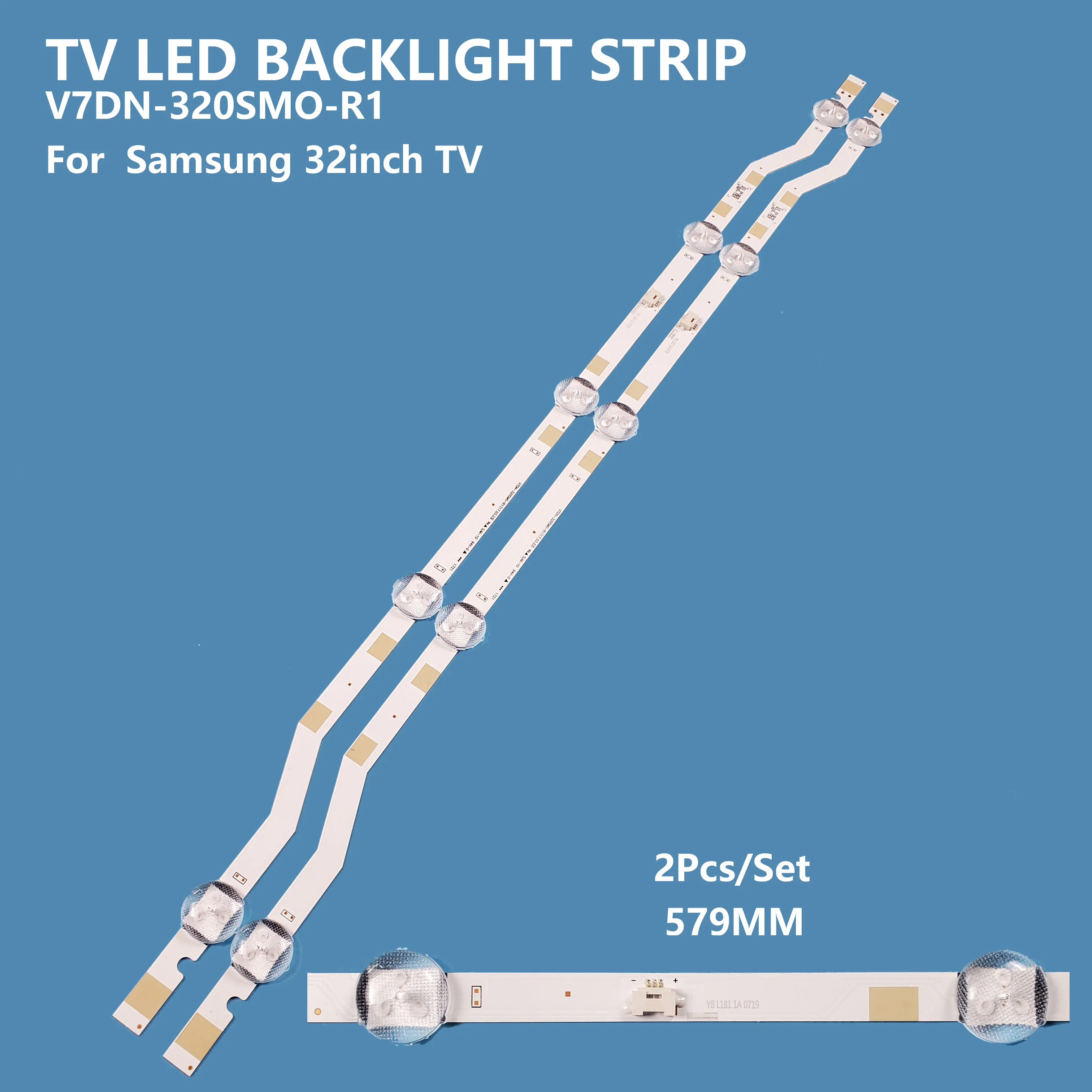 2Pcs/set LED Backlight Bar Strip V7DN-320SM0-R1 BN96-43703A LM41-00419A 2017_SVS32_HD_FCOM for Samsung 32inch TV Accessories new 2pcs lot for 49 inch lcd tv aot 49 nu7300 49nu7100 ue49nu7140u ue49nu7140 ue49nu7300 ue49nu7100 bn96 45953b lm41 00630a