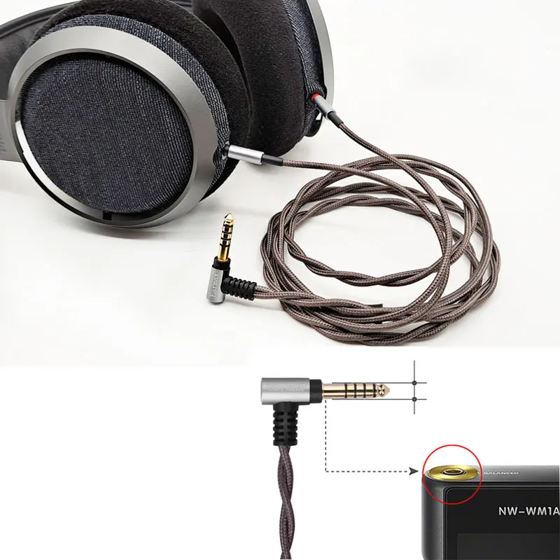 Cavo Per Cuffie 6N 99.99997% Cavo In Rame Argentato A Cristallo Singolo Per Philips X3 Onkyo A800 Per Telefoni/Pc/Mp3/Ipad/Fiio