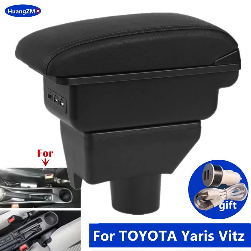 Mittelarmlehne Für Toyota Yaris Vitz 1998-2011 - Aufbewahrungsbox Für Auto Centerkonsole