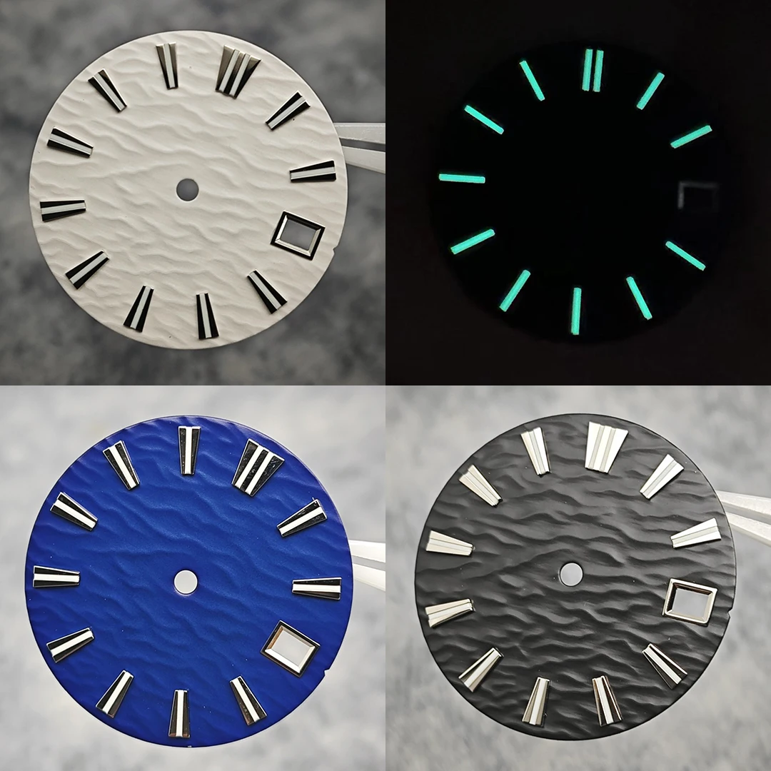 28.5mm Watch Dial for NH35/NH36/4R/6R Movement Watch Face Replacement Accessories