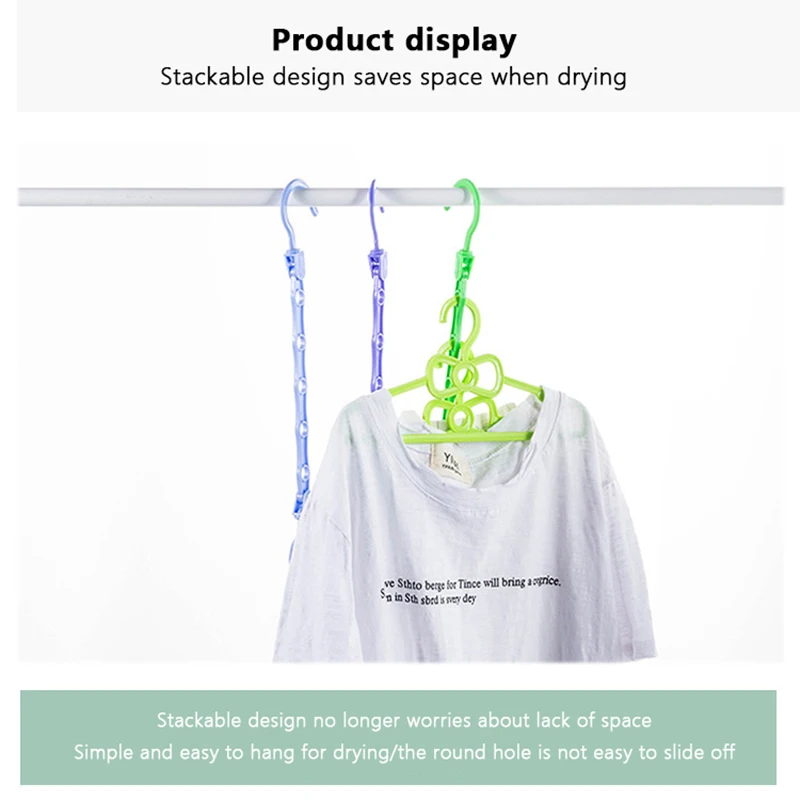 Space Saving Storage Hangers Multifunction Plastic Clothes Racks Rotary Organizer Hangers 5 Hole Magic Closet Wardrobe Organizer 1