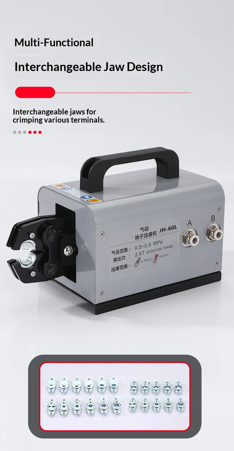 JH-60L Terminal Crimping Tool Handhold Cold Press Terminal Crimping Machine Crim