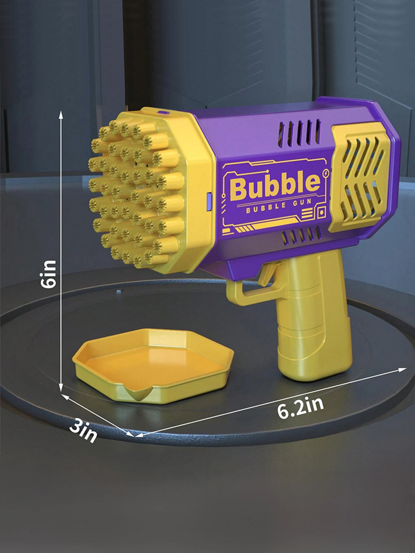 40-hole Electric Bubble Machine Toy For Kids With Led Light_voghion.com