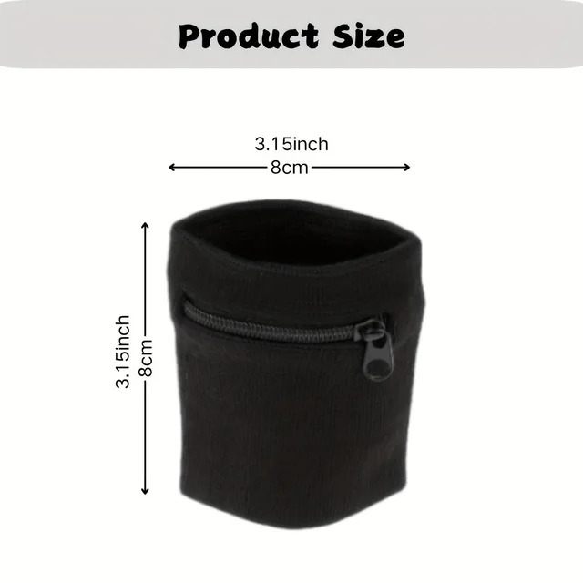 Sports Wristband with Zipper Pouch Running Sports Arm Band Bag for MP3 Key Card Storage Bag Basketball Sweatbands Wristband Bags 2