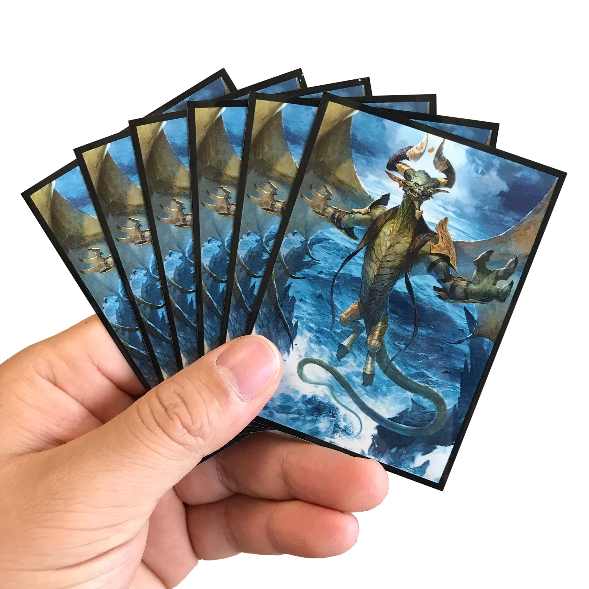 60PCS/BAG TCG Card Sleeves MGT Jace Sleeves Game Nicol Characters Protector Cards Shield Graphics Protector Color Sleeves PKM 6