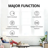 Logitech K400Plus Android Smart TV Laptop Touch Panel Wireless Touch Keyboard