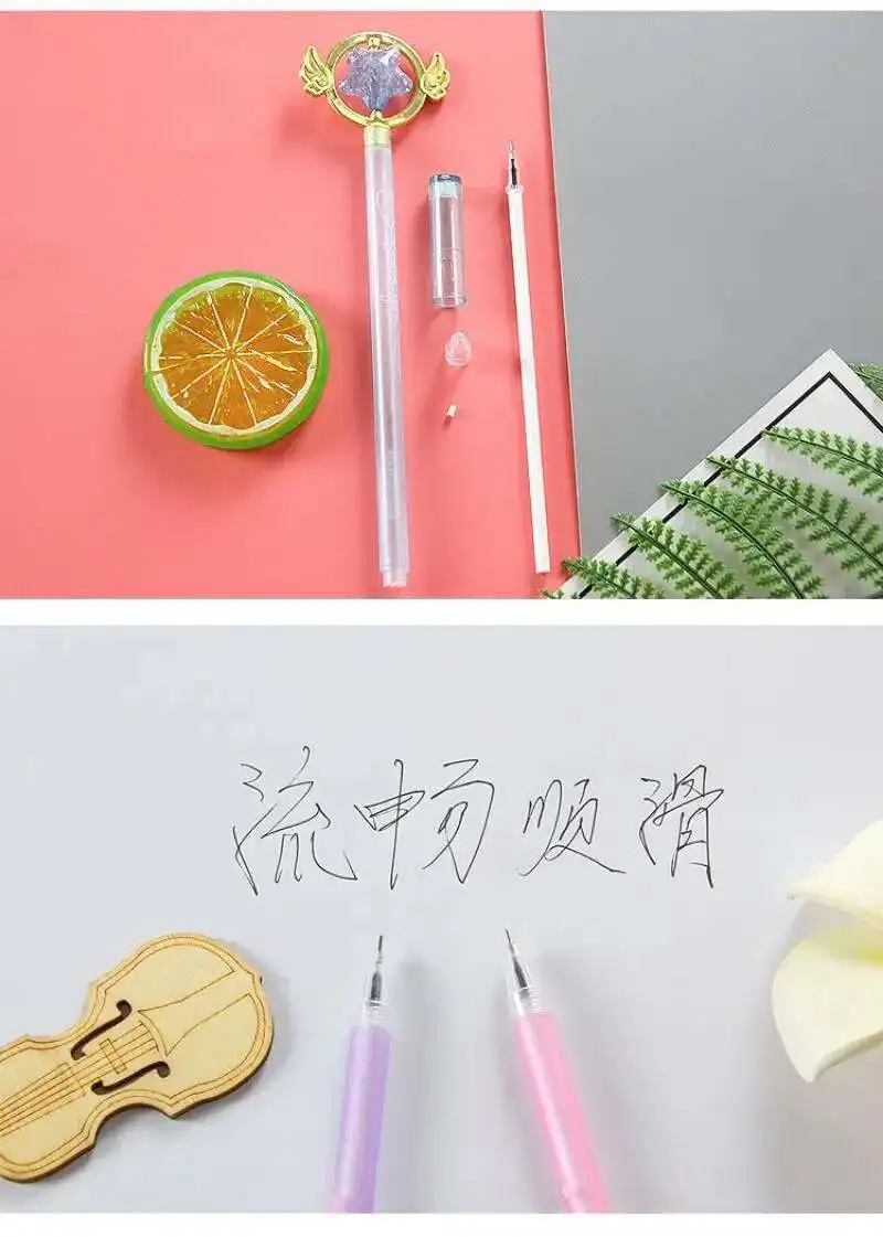 1-teiliges Lytwtw's Briefpapier, niedliche Kristallfee, magische Schule, Büro, Kawaii-Zubehör, Schreibwaren, süß, reizend, hübsch, Süßigkeiten-Gelstift – Detail 20