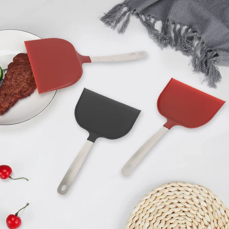 Food Grade Silicone Pan Spatula Roasted Pancakes Fried Eggs Non Stick Pan High Temperature Resistant Frying Spatula Pizza Shovel Food Grade Silicone Pan Spatula Roasted Pancakes Fried Eggs Non Stick Pan High Temperature Resistant Frying Spatula Pizza Shovel
