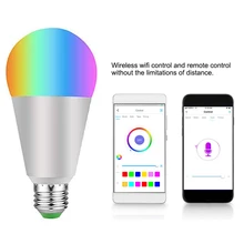 

AC85-265V 7W E27 E26 B22 E14 Voice Control Smart Wireless WIFI LED Bulb Mobile Phone Remote Control Work With Alexa Google Home