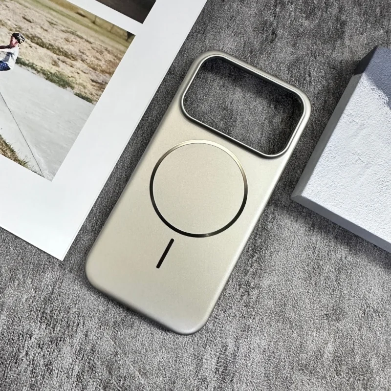 Enhanced Product Title: Sleek Magnetic Matte Phone Case with Wireless Charging Compatibility