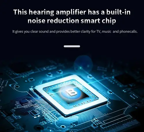 New Rechargeable Portable Mini Boost Hearing Earphones Long Battery Life Power Display Noise Reduction Earbuds For Elderly Gifts - Image 2