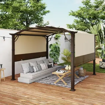 Arched Retractable Outdoor Pergola 7