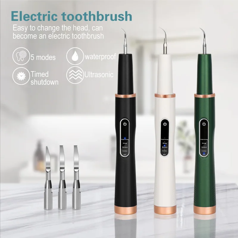 

Ultrasonic Dental Scaler For Teeth Tartar Stain Tooth Calculus Remover Electric Sonic Teeth Plaque Cleaner Dental Stone Removal