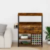 Craft Organization and Storage Cabinet Compatible with Cricut Machines Crafting Cabinet with Drawer & 25 Vinyl Roll Holder 4