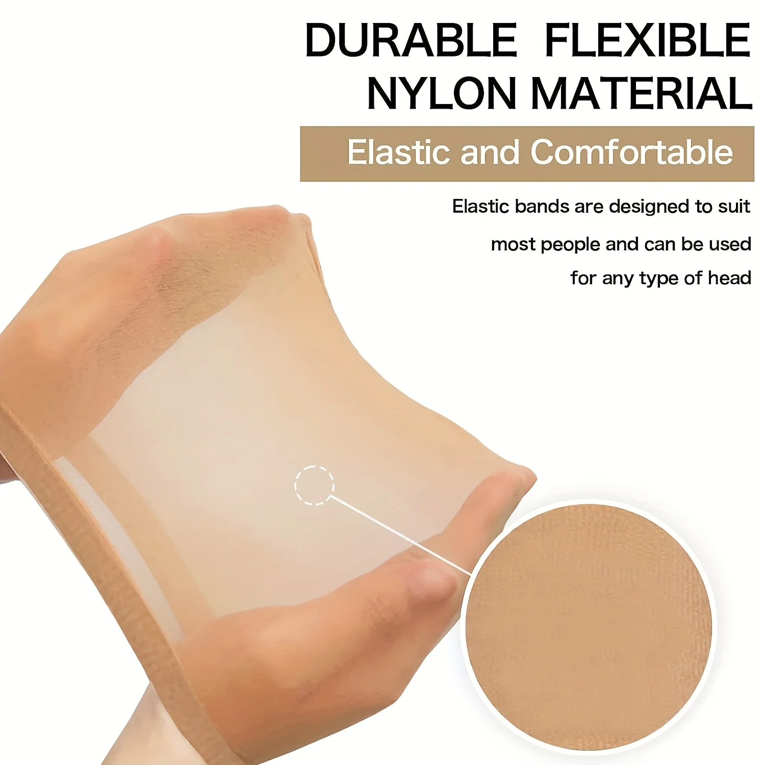 YYong 2/6/10/20pcs HD Wig Cap Elastic Breathable Invisible Nude For Professional Use Nylon Stretch