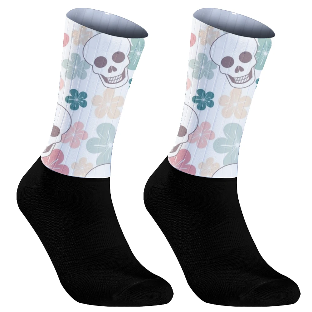 Skull pattern Sport Socks Unisex Cycling Socks Men Outdoor Sports Bike Footwear for Road Bike sports socks cycling socks fitness sports socks sport socks