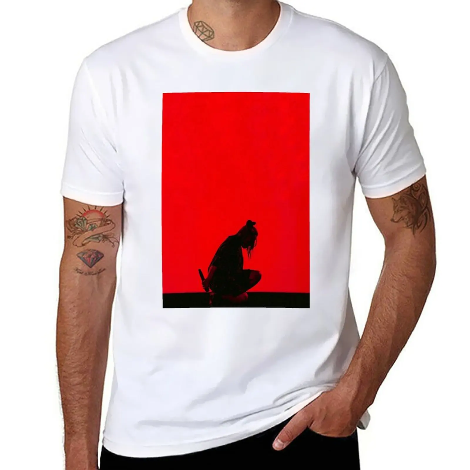 

New red silhoutte T-Shirt Blouse new edition t shirt funny t shirts heavyweight t shirts for men
