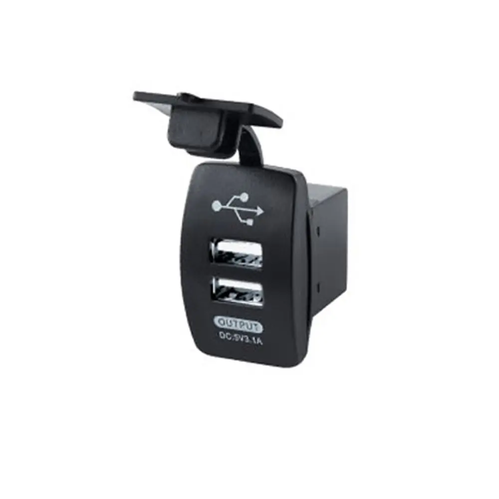 Universal Dual USB Car & Motorcycle Charger - Compact 3.1A Adapter