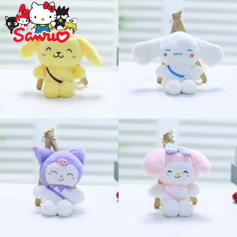 

Japanese Sanrio Melody Kuromi Cinnamoroll Pochacco Doll Cuddly Small Hang Keychain Anime Plush Figure Pendant Accessories 15cm