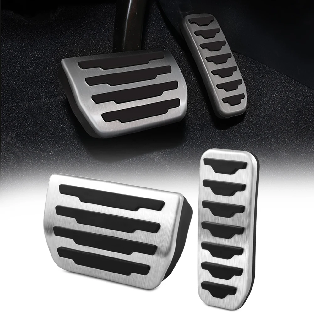 Car Accessories Pedal Cover Car Fuel Gas Pedal Brake Accelerator Cover Fit For Land Rover Discovery Sport Range Rover Evoque Jaguar XE XF F-Pace Accessories