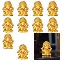 Elephant Statue For Home Decor Decoration Spiritual Decoration Gold Ganesha Statue Yoga Enthusiasts Indian Culture - Image 2