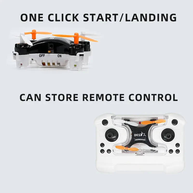 Mini Drone Ultra-Compact pour Débutants - Quadrirotor Prêt à Voler