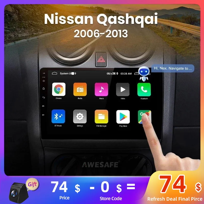 Awesafe Px9 For Nissan Qashqai J10 20062013 Car Radio Ai Voice