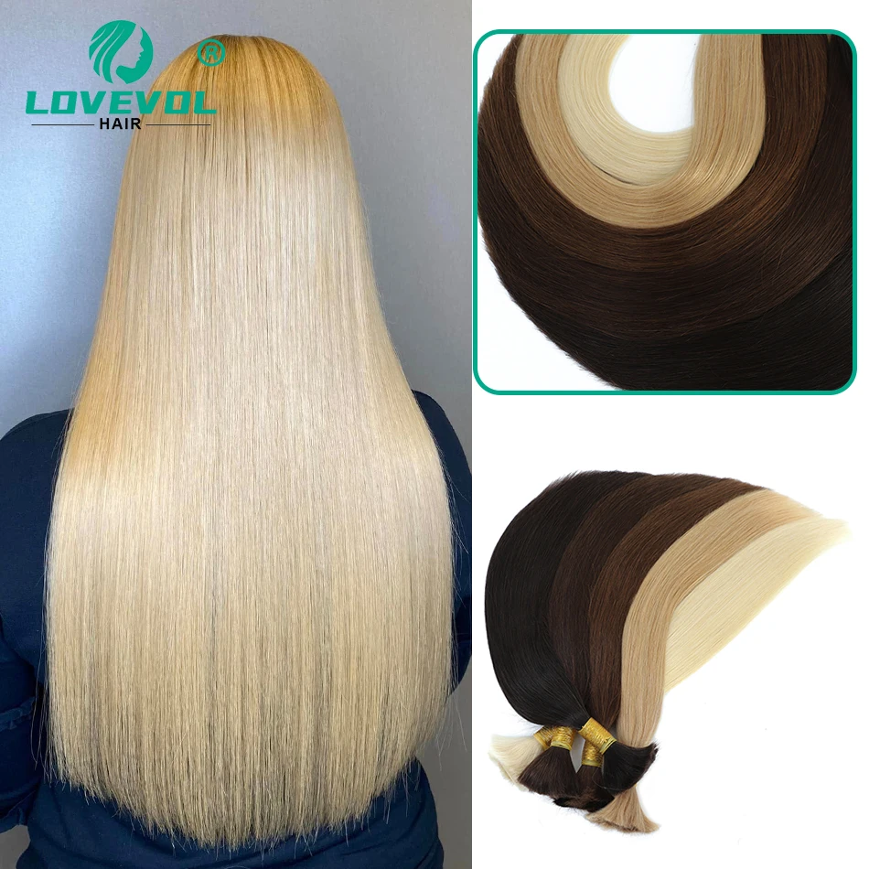 Blonde 613 Brazilian Human Hair Bulk For Braiding Remy 100% Human Hair Bulk Extension No Weft 100G Bundles Natural Black Brown